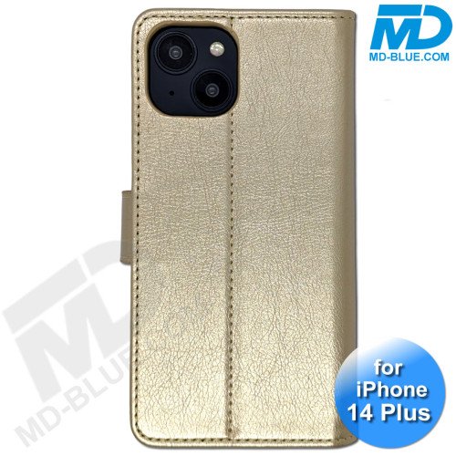 iPhone 14 Plus - Telefoonhoesje - Book Case - Goud