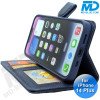 iPhone 14 Plus - Telefoonhoesje - Book Case - Donker Blauw