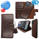 iPhone 11 Pro Telefoonhoesjes - Book Case - 2 in 1 - Bruin