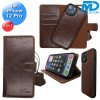 iPhone 12 Pro Telefoonhoesjes - Book Case - 2 in 1 - Bruin