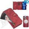 iPhone 13 / 14 Telefoonhoesje - Book Case - Portemonnee - Magsafe - 4 in 1 - Rood