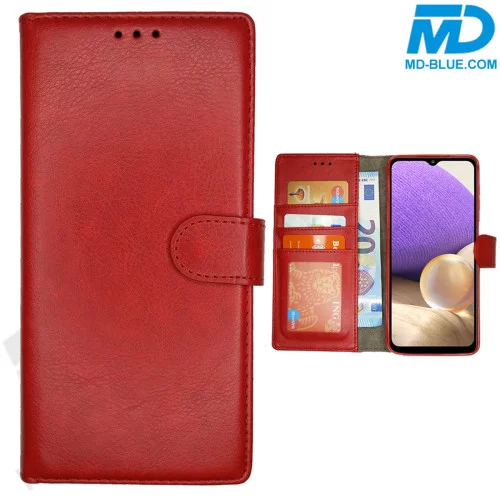 iPhone 16 Book Case Telefoonhoesje - Portemonnee  - Kaarthouder & Magneetsluiting - Rood