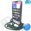 iPhone 11 Magsafe Hoesje - Transparant Siliconen - met lens bescherming en Koord  - Groen