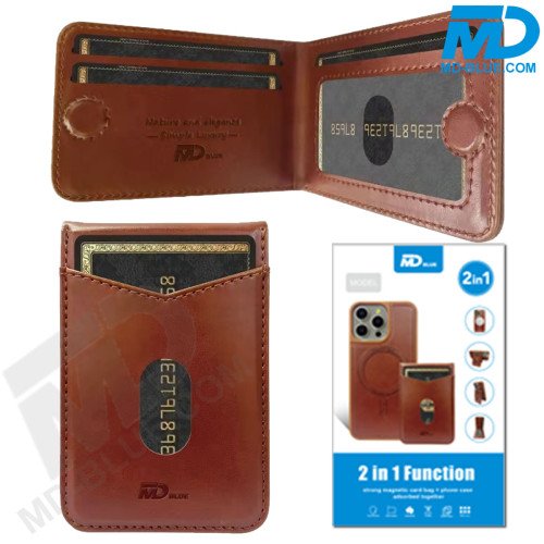 iPhone 7/8 en Se Telefoonhoesje - Back Cover - Card Houder -Portemonnee - Magsafe - 2 in 1 - Bruin