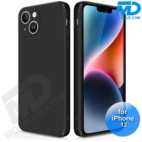 iPhone 12 Telefoon Hoesje Siliconen Zwart iPhone 12 Telefoon Hoesje Siliconen Zwart