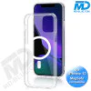 iPhone 12 Hoesje Transparant Siliconen MagSafe - iPhone 12 Case - iPhone 12 - Transparant- MagSafe Case - Witte ring