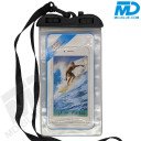 Waterdicht Telefoonhoesje met koord Universeel - Wit Transparant