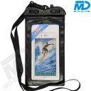 Waterdicht Telefoonhoesje met koord Universeel - Zwart