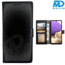 iPhone 13 Mini Telefoonhoesjes - Book Case - Zwart - Kunst leer