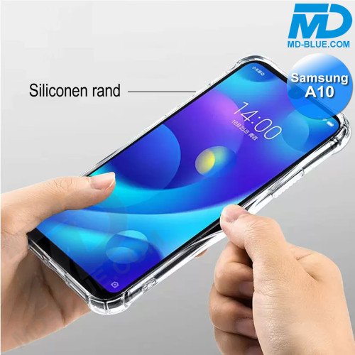 Samsung A10- Telefoonhoesje - Achterkantje - Siliconen - Antishock - Transparant