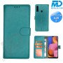 Samsung Galaxy A20 S Hoesje - Portemonnee Book Case - Kaarthouder & Magneetsluiting - Turquoise