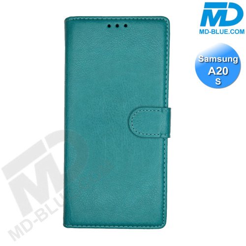 Samsung Galaxy A20 S Hoesje - Portemonnee Book Case - Kaarthouder & Magneetsluiting - Turquoise
