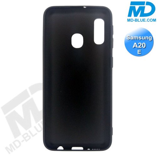 Samsung A20e- Telefoonhoesje - Achterkantje - Silliconen - Zwart