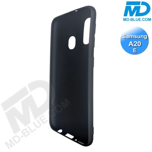Samsung A20e- Telefoonhoesje - Achterkantje - Silliconen - Zwart