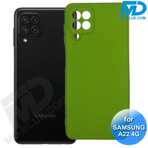 Samsung A22 (4G) - Telefoonhoesje - Achterkantje - Premium Silliconen - Groen Samsung A22 (4G) - Telefoonhoesje - Achterkantje - Premium Silliconen - Groen