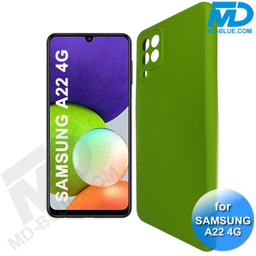 Samsung A22 (4G) - Telefoonhoesje - Achterkantje - Premium Silliconen - Groen Samsung A22 (4G) - Telefoonhoesje - Achterkantje - Premium Silliconen - Groen
