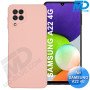 Samsung A22 (4G) - Telefoonhoesje - Achterkantje - Premium Silliconen - Roze