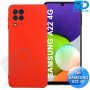 Samsung A22 (4G) - Telefoonhoesje - Achterkantje - Premium Silliconen - Rood