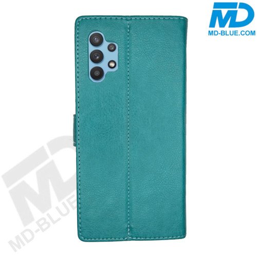 Samsung Galaxy A32 5G Hoesje - Portemonnee Book Case - Kaarthouder & Magneetsluiting - Turquoise