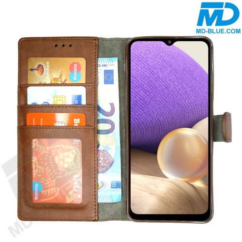 Samsung A06 Telefoonhoesje - Book Case - Kaarthouder met Magneetsluiting - Bruin