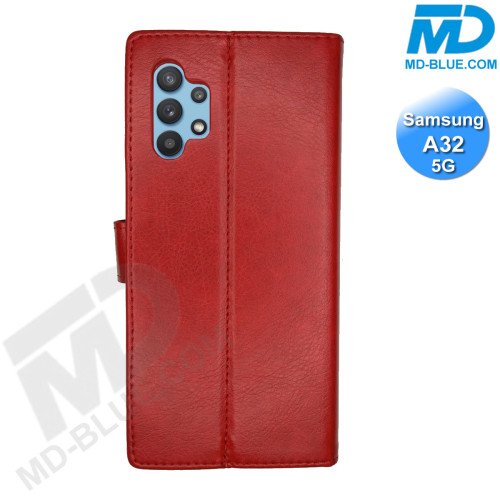Samsung Galaxy A32 5G Hoesje - Portemonnee Book Case - Kaarthouder & Magneetsluiting - Rood
