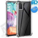 Samsung A41 - Telefoonhoesje - Achterkantje - Siliconen - Antishock - Transparant