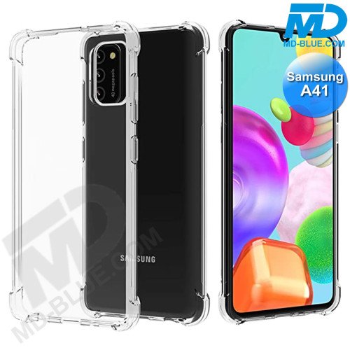Samsung A41 - Telefoonhoesje - Achterkantje - Siliconen - Antishock - Transparant Samsung A41 - Telefoonhoesje - Achterkantje - Siliconen - Antishock - Transparant