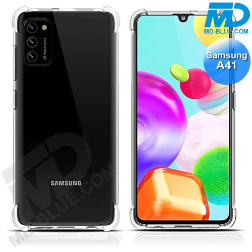 Samsung A41 - Telefoonhoesje - Achterkantje - Siliconen - Antishock - Transparant Samsung A41 - Telefoonhoesje - Achterkantje - Siliconen - Antishock - Transparant