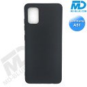 Samsung A51- Telefoonhoesje - Achterkantje - Silliconen - Zwart