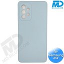 Samsung A52- Telefoonhoesje - Achterkantje - Silliconen - Staal Blauw