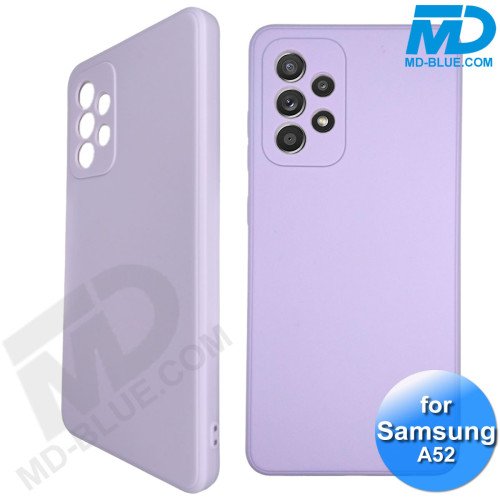 Samsung A52- Telefoonhoesje - Achterkantje - Silliconen - Lila Paars