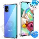 Samsung A71 - Telefoonhoesje - Achterkantje - Siliconen - Antishock - Transparant