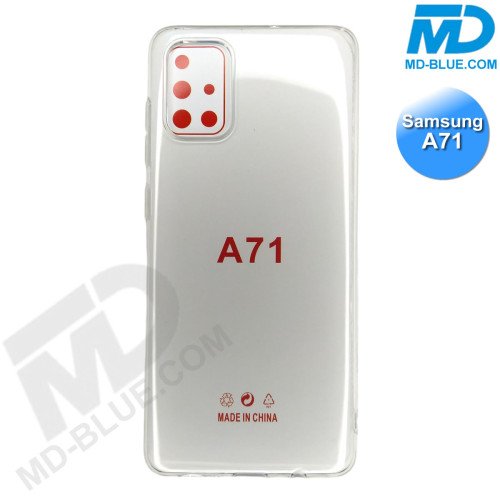 Samsung A71 - Telefoonhoesje - Achterkantje - Siliconen - Transparant Samsung A71 - Telefoonhoesje - Achterkantje - Siliconen - Transparant