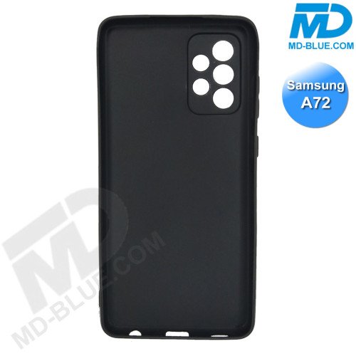 Samsung A72- Telefoonhoesje - Achterkantje - Silliconen - Zwart Samsung A72- Telefoonhoesje - Achterkantje - Silliconen - Zwart