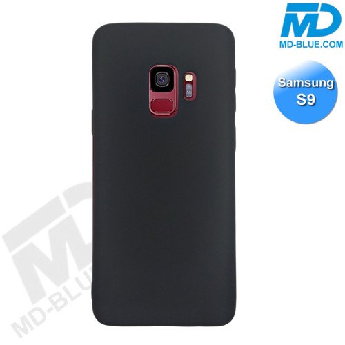 Samsung S9 - Telefoonhoesje - Achterkantje - Silliconen - Zwart Samsung S9 - Telefoonhoesje - Achterkantje - Silliconen - Zwart