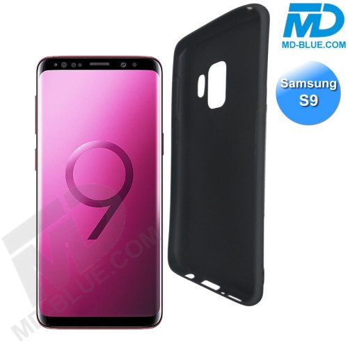 Samsung S9 - Telefoonhoesje - Achterkantje - Silliconen - Zwart Samsung S9 - Telefoonhoesje - Achterkantje - Silliconen - Zwart