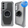 Samsung S22 Telefoonhoesje - Back Cover - Antishock - Grijs Transparant 