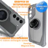 Samsung S22 Telefoonhoesje - Back Cover - Antishock - Grijs Transparant 