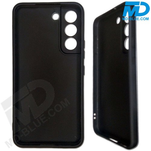 Samsung S22 - Telefoonhoesje - Achterkantje - Silliconen - Zwart