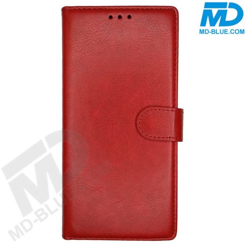 Samsung A06 Book Case Telefoonhoesje - Portemonnee  - Kaarthouder & Magneetsluiting - Rood