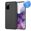 Samsung S20 Plus - Telefoonhoesje - Achterkantje - Silliconen - Zwart
