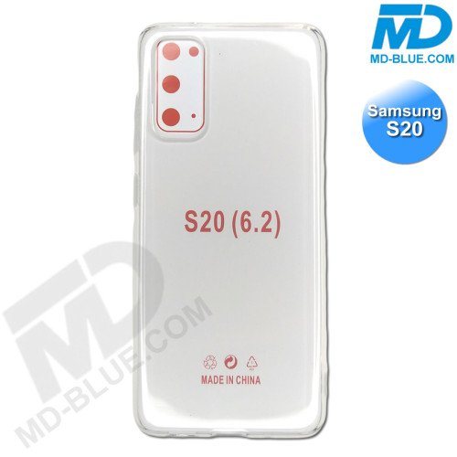 Samsung S20 - Telefoonhoesje - Achterkantje - Siliconen - Transparant Samsung S20 - Telefoonhoesje - Achterkantje - Siliconen - Transparant