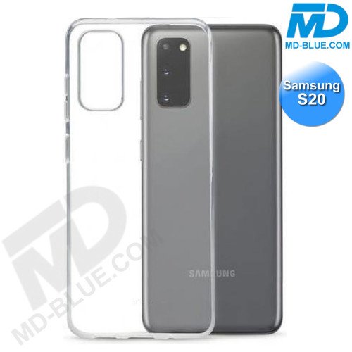 Samsung S20 - Telefoonhoesje - Achterkantje - Siliconen - Transparant Samsung S20 - Telefoonhoesje - Achterkantje - Siliconen - Transparant