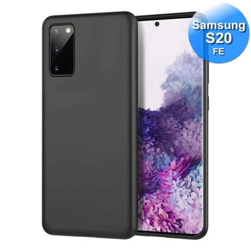 Samsung S20fe - Telefoonhoesje - Achterkantje - Silliconen - Zwart Samsung S20fe - Telefoonhoesje - Achterkantje - Silliconen - Zwart