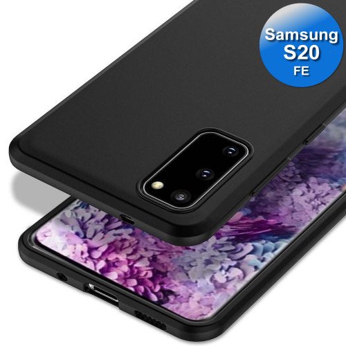 Samsung S20fe - Telefoonhoesje - Achterkantje - Silliconen - Zwart Samsung S20fe - Telefoonhoesje - Achterkantje - Silliconen - Zwart