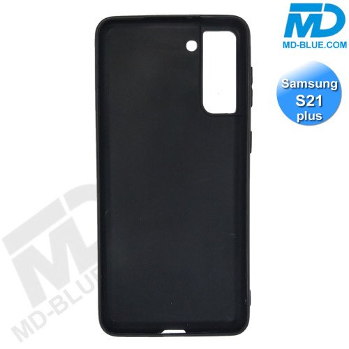 Samsung S21 Plus - Telefoonhoesje - Achterkantje - Silliconen - Zwart