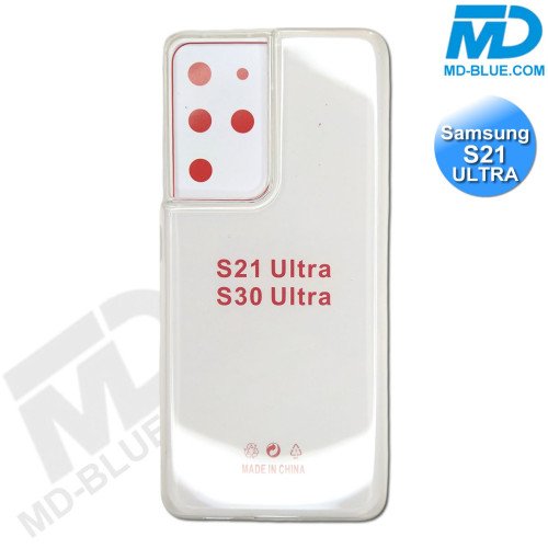 Samsung S21 Ultra- Telefoonhoesje - Achterkantje - Siliconen - Transparant Samsung S21 Ultra- Telefoonhoesje - Achterkantje - Siliconen - Transparant