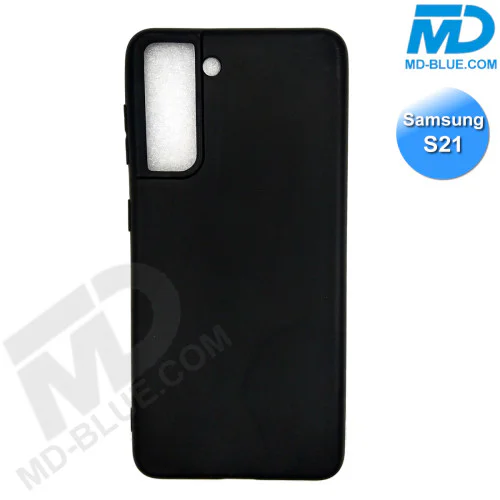 Samsung S21 - Telefoonhoesje - Achterkantje - Silliconen - Zwart