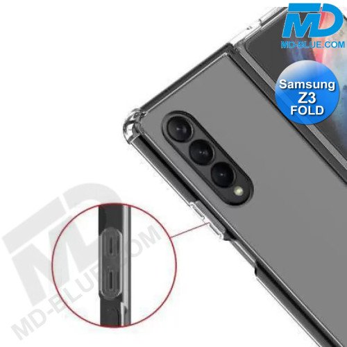 Samsung Z Fold 3 - Telefoonhoesje - Achterkantje - Siliconen - Antishock - Transparant Samsung Z Fold 3 - Telefoonhoesje - Achterkantje - Siliconen - Antishock - Transparant