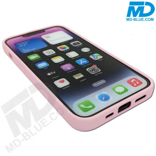 iPhone Back Cover Luxe Siliconen met lensbescherming Barby Rose